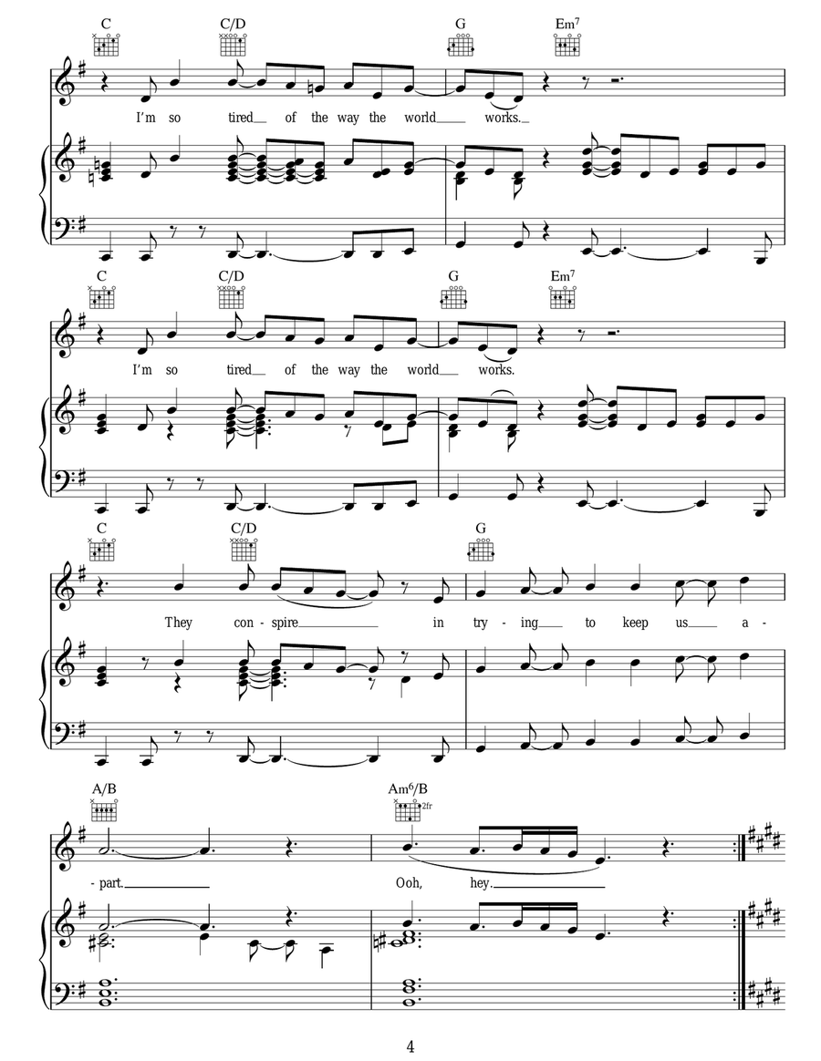 The Way The World Works The Way The World Works Acoustic Guitar scores gallery preview page 4