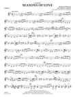 Seasons Of Love - Violin 2