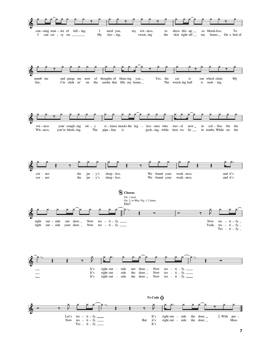Testify Testify Acoustic Guitar scores gallery preview page 2