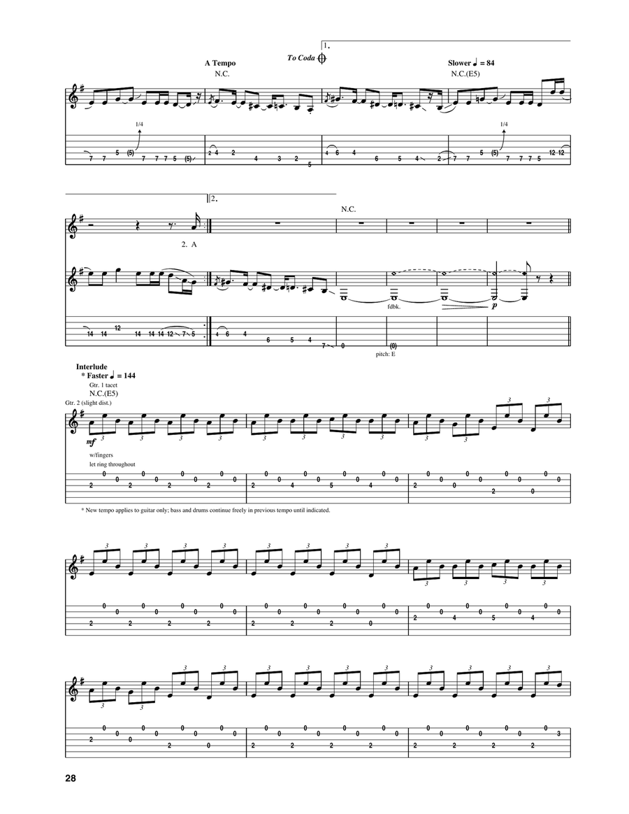 Wicked World Wicked World Acoustic Guitar scores gallery preview page 3