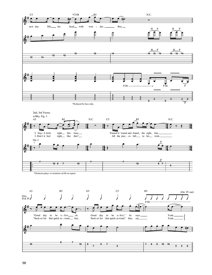 No Leaf Clover No Leaf Clover Acoustic Guitar scores gallery preview page 4