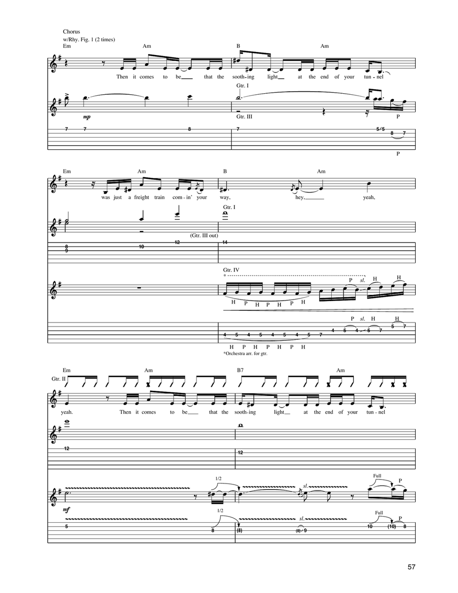 No Leaf Clover No Leaf Clover Acoustic Guitar scores gallery preview page 5