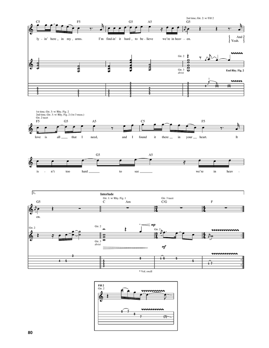 Heaven Heaven Acoustic Guitar scores gallery preview page 3