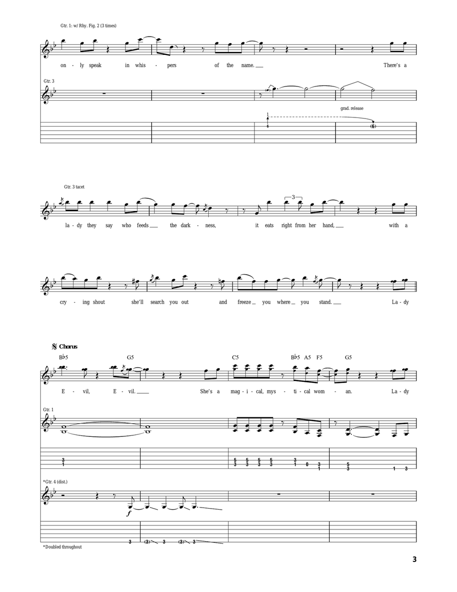 Lady Evil Lady Evil Acoustic Guitar scores gallery preview page 3