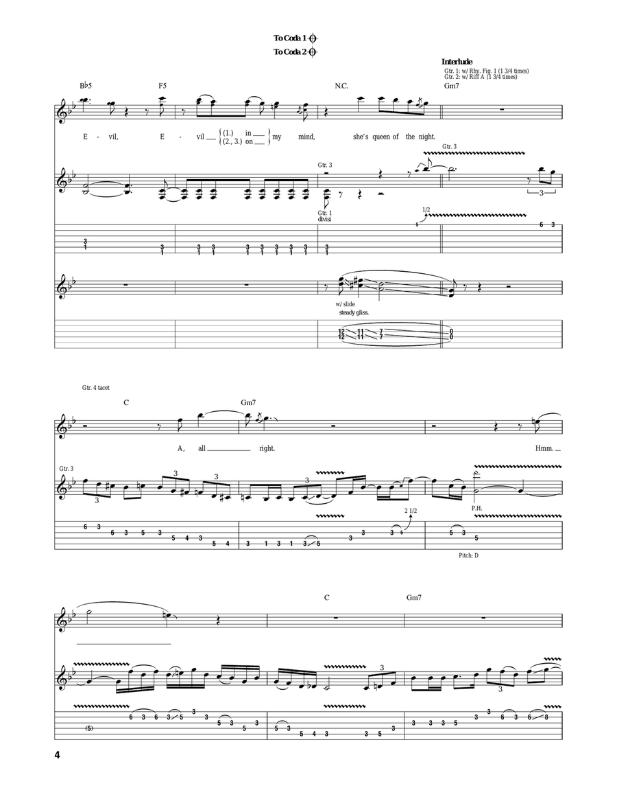 Lady Evil Lady Evil Acoustic Guitar scores gallery preview page 4