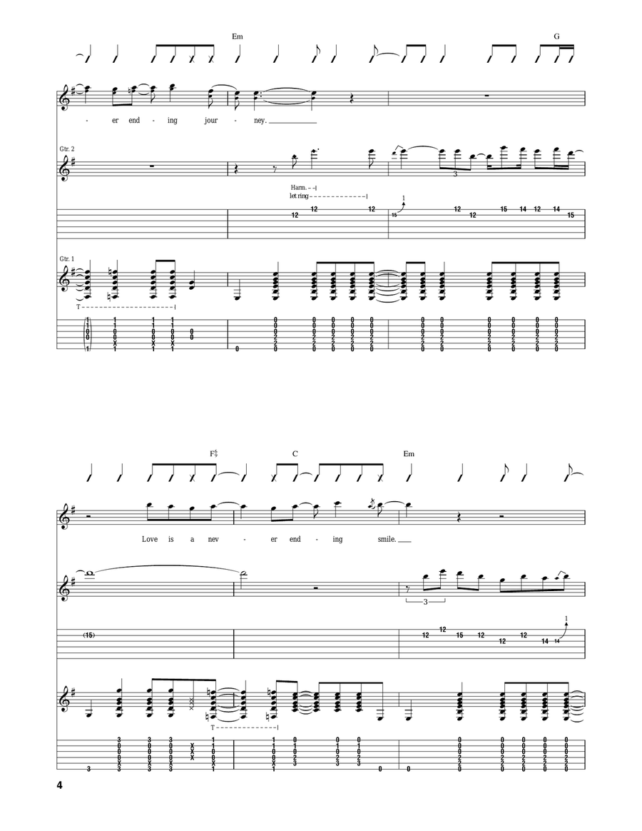 Wishing Well Wishing Well Acoustic Guitar scores gallery preview page 4