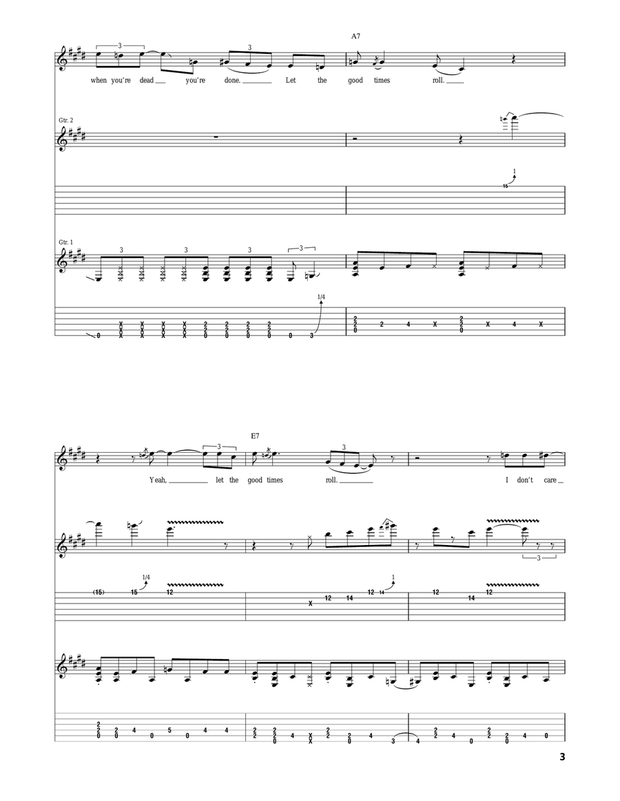 Let The Good Times Roll Let The Good Times Roll Acoustic Guitar scores gallery preview page 3