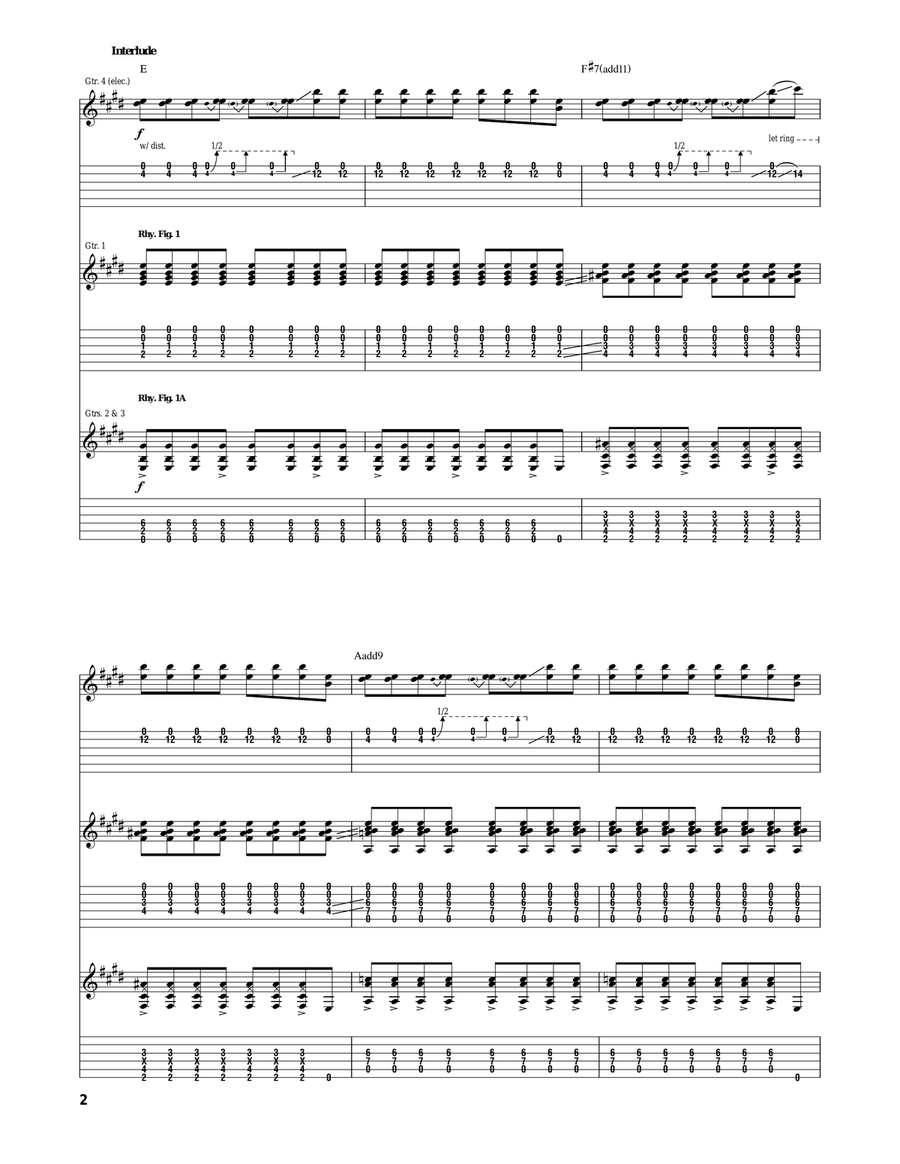 Believe Believe Acoustic Guitar scores gallery preview page 2