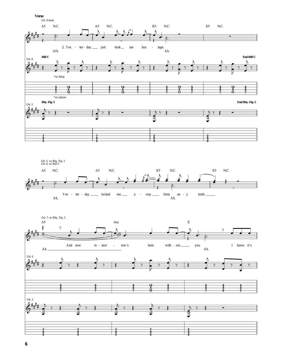 Believe Believe Acoustic Guitar scores gallery preview page 6