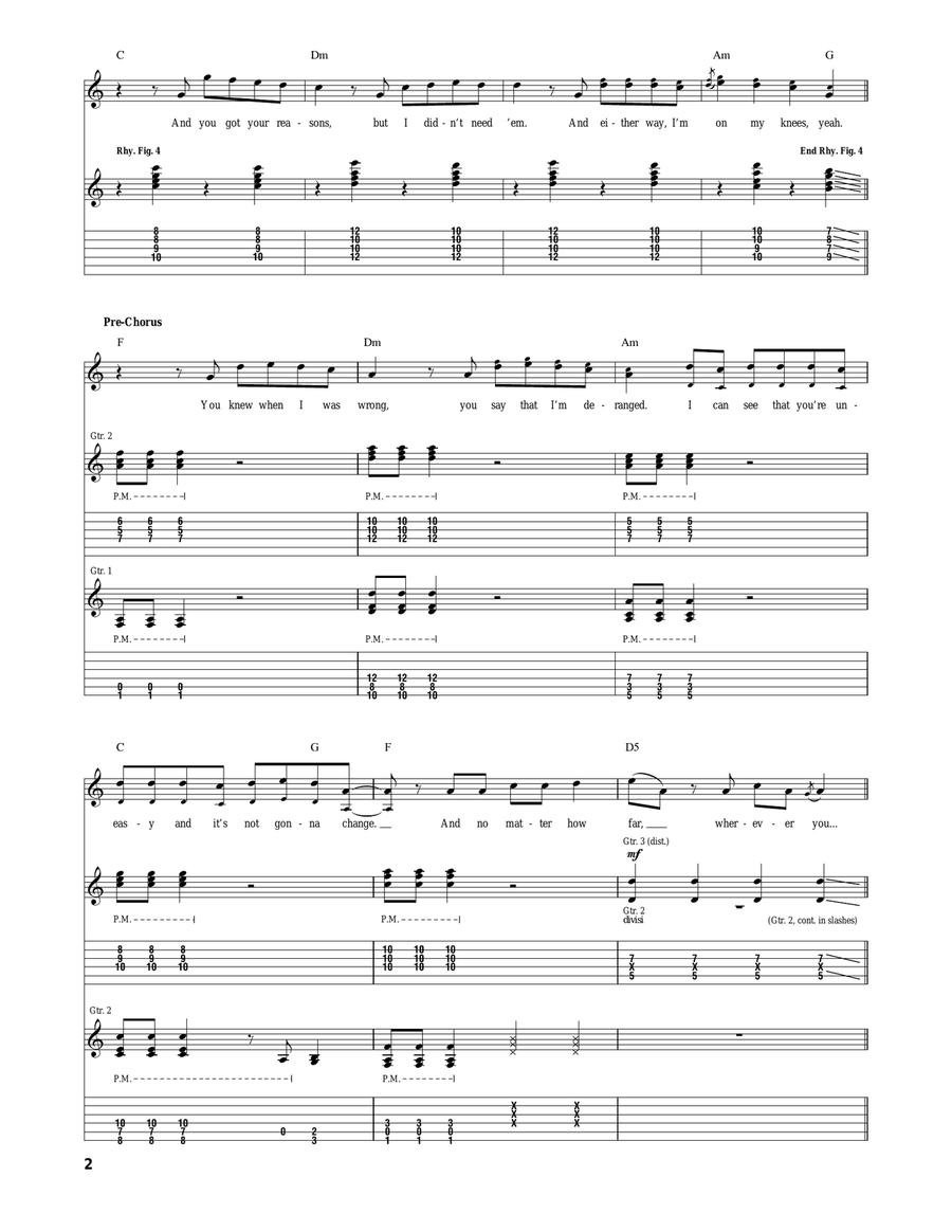 Fallin' Apart Fallin' Apart Acoustic Guitar scores gallery preview page 2