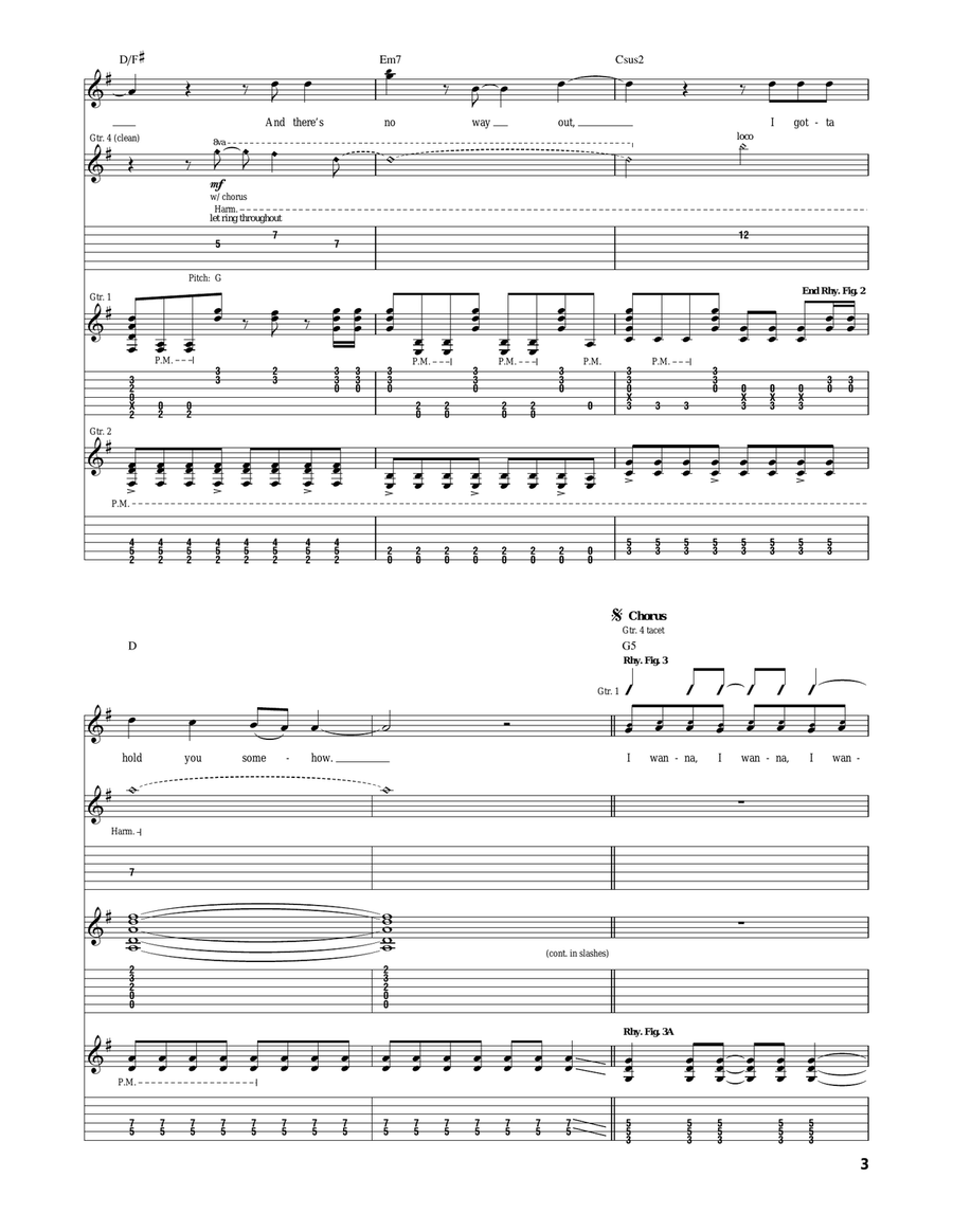 I Wanna I Wanna Acoustic Guitar scores gallery preview page 3