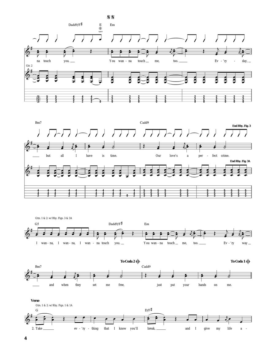 I Wanna I Wanna Acoustic Guitar scores gallery preview page 4