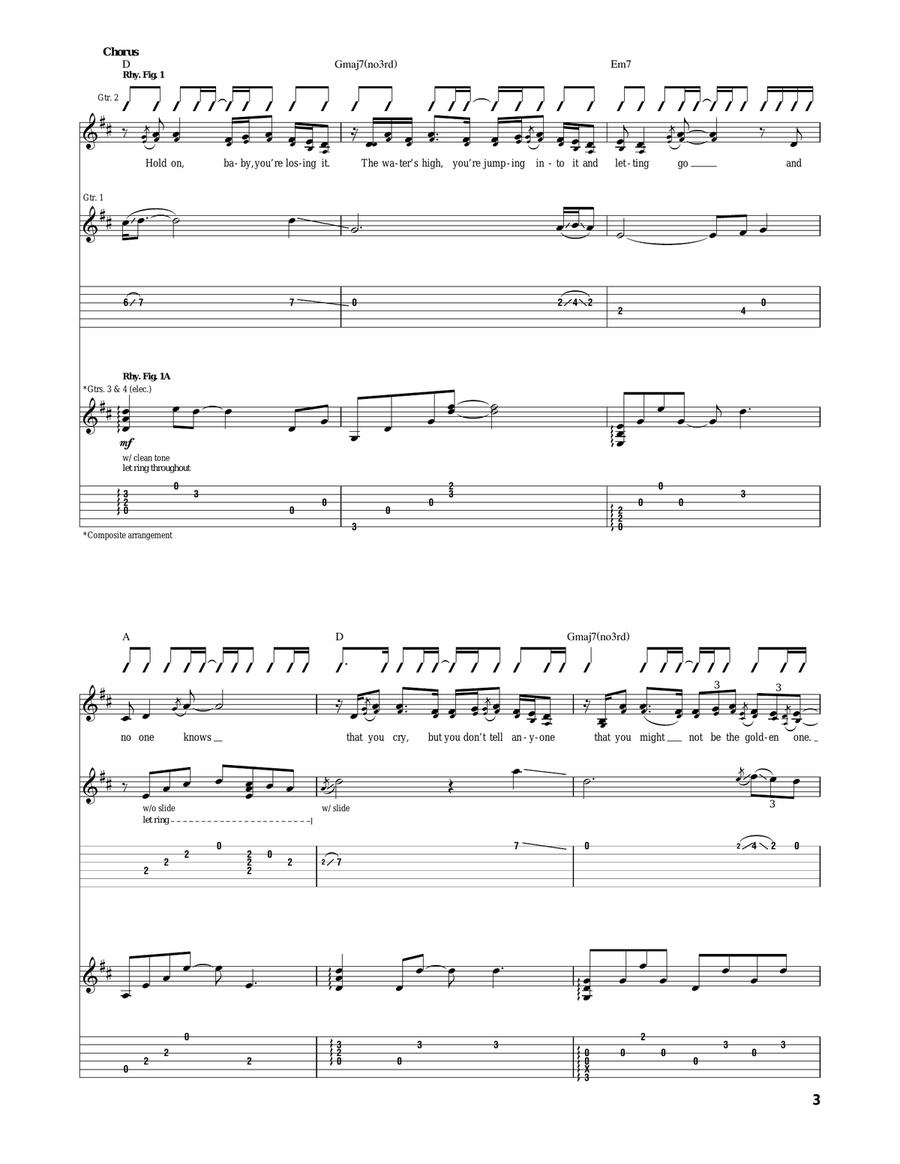 Tied Together With A Smile Acoustic Guitar scores gallery preview page 3