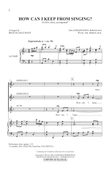 How Can I Keep From Singing?