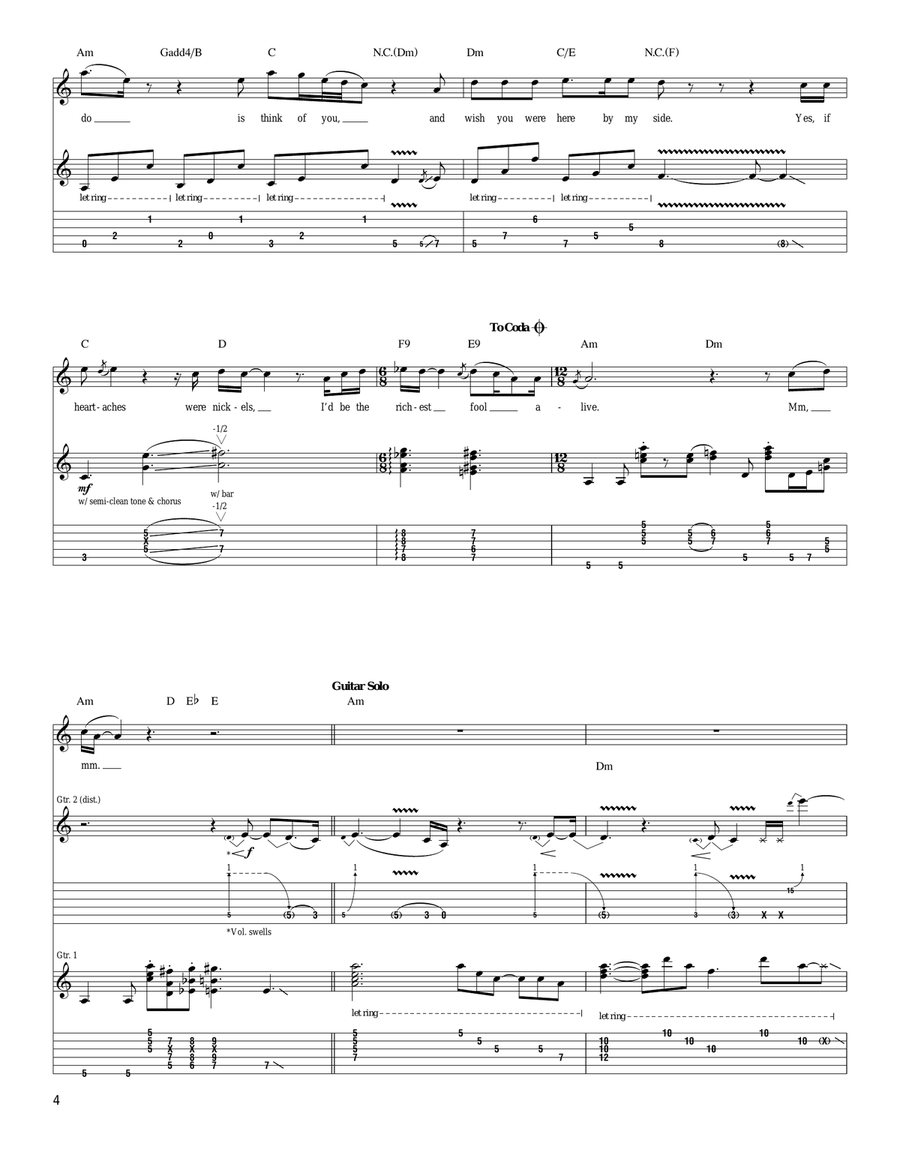 If Heartaches Were Nickels Acoustic Guitar scores gallery preview page 4