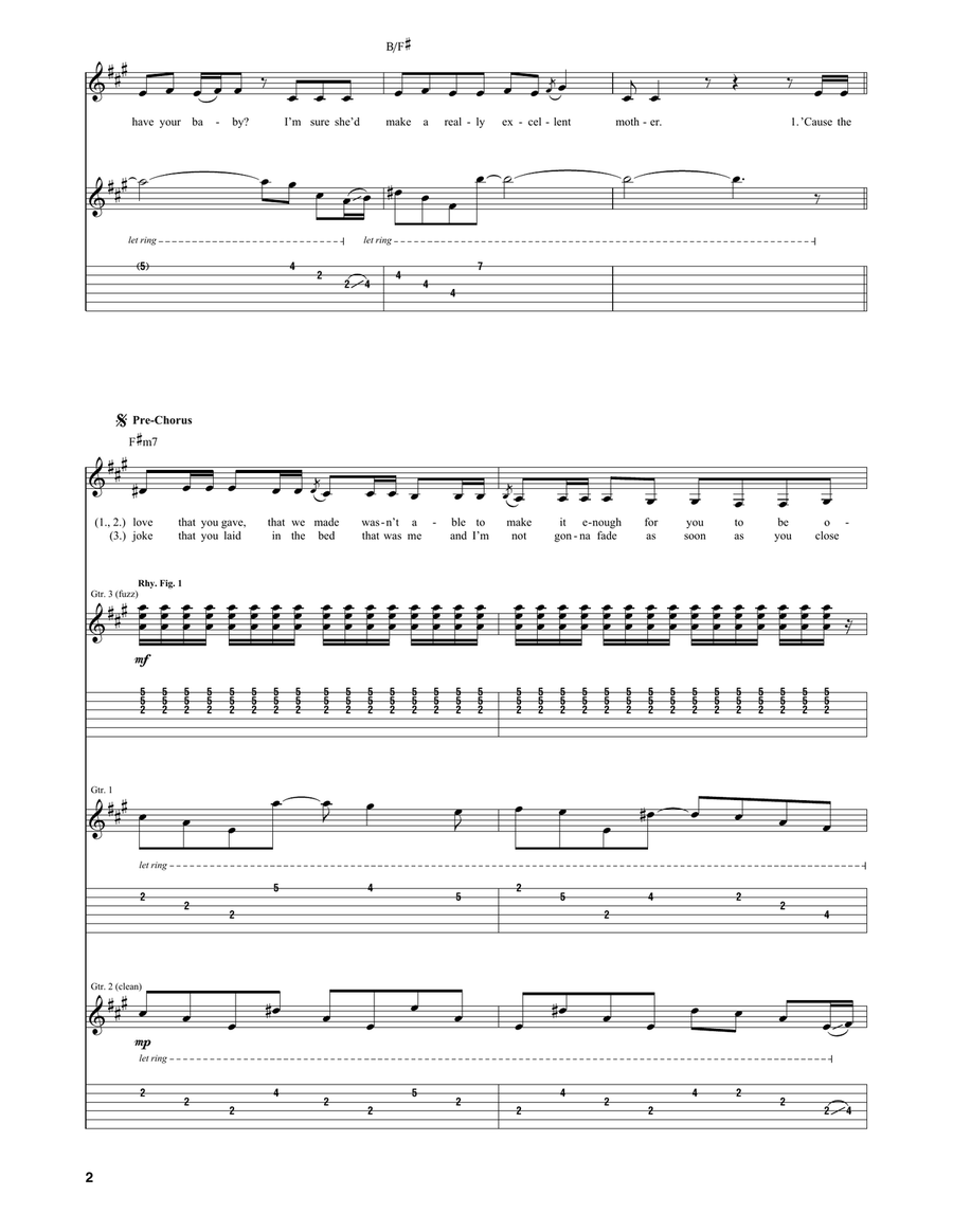 You Oughta Know You Oughta Know Acoustic Guitar scores gallery preview page 2