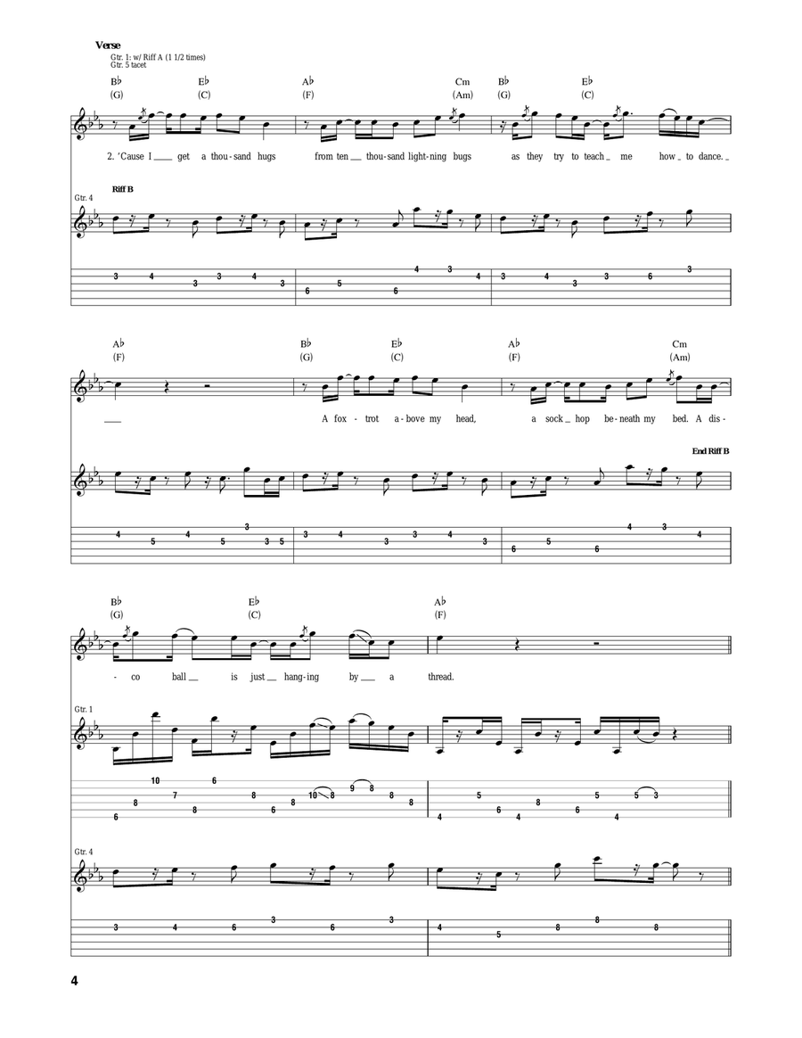 Fireflies Fireflies Acoustic Guitar scores gallery preview page 4