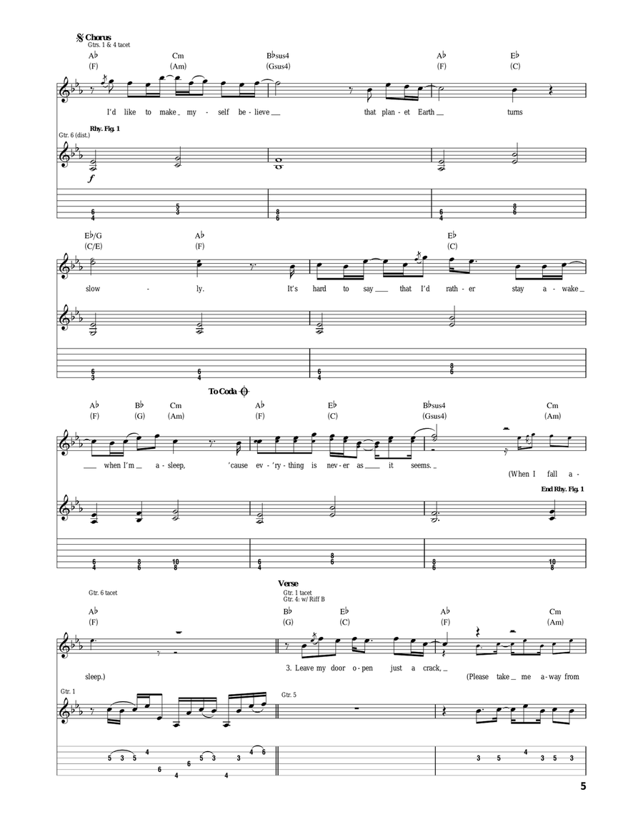 Fireflies Fireflies Acoustic Guitar scores gallery preview page 5