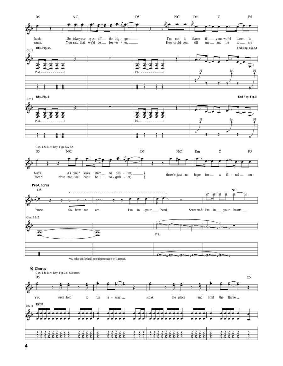 Your Betrayal Your Betrayal Acoustic Guitar scores gallery preview page 4