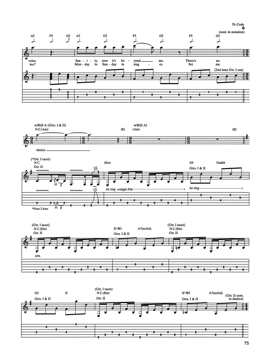 Diary Of A Madman Diary Of A Madman Acoustic Guitar scores gallery preview page 4