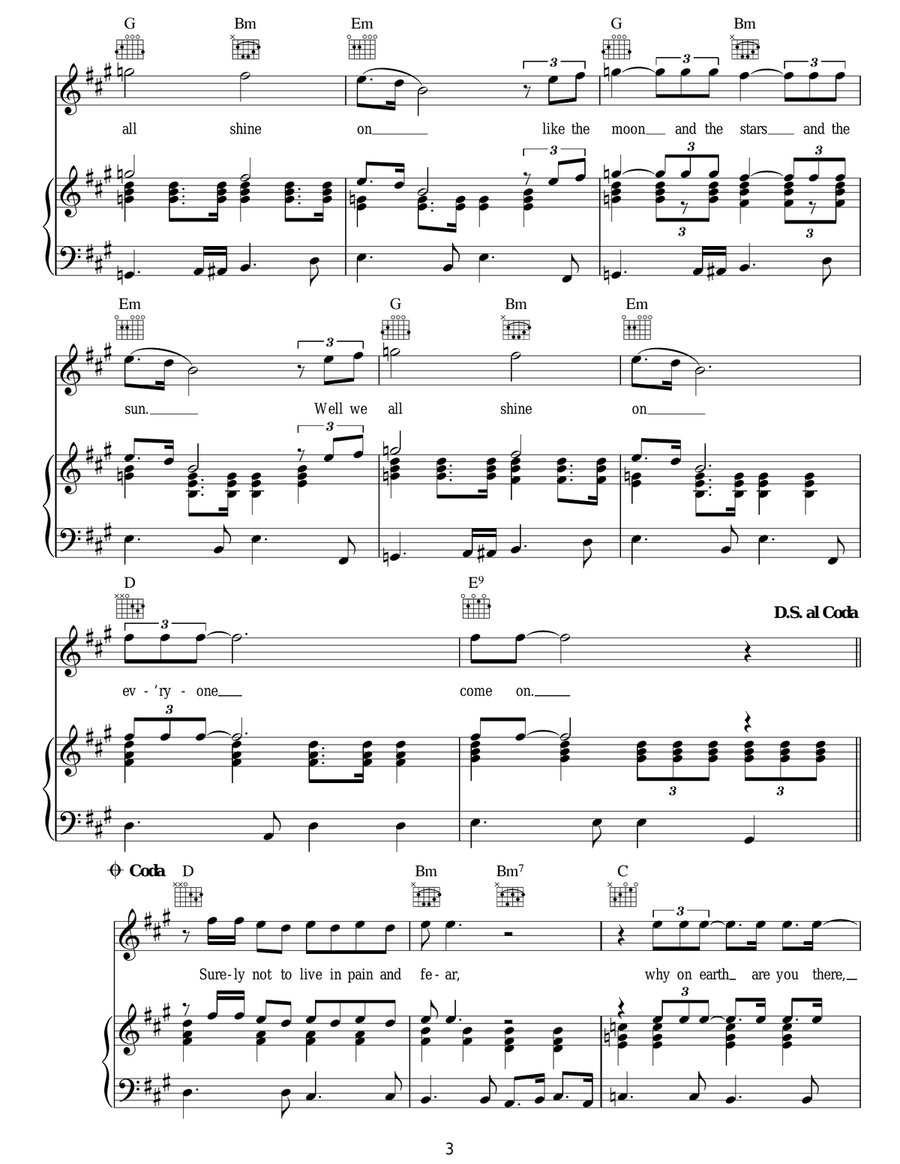 Instant Karma Instant Karma Acoustic Guitar scores gallery preview page 3