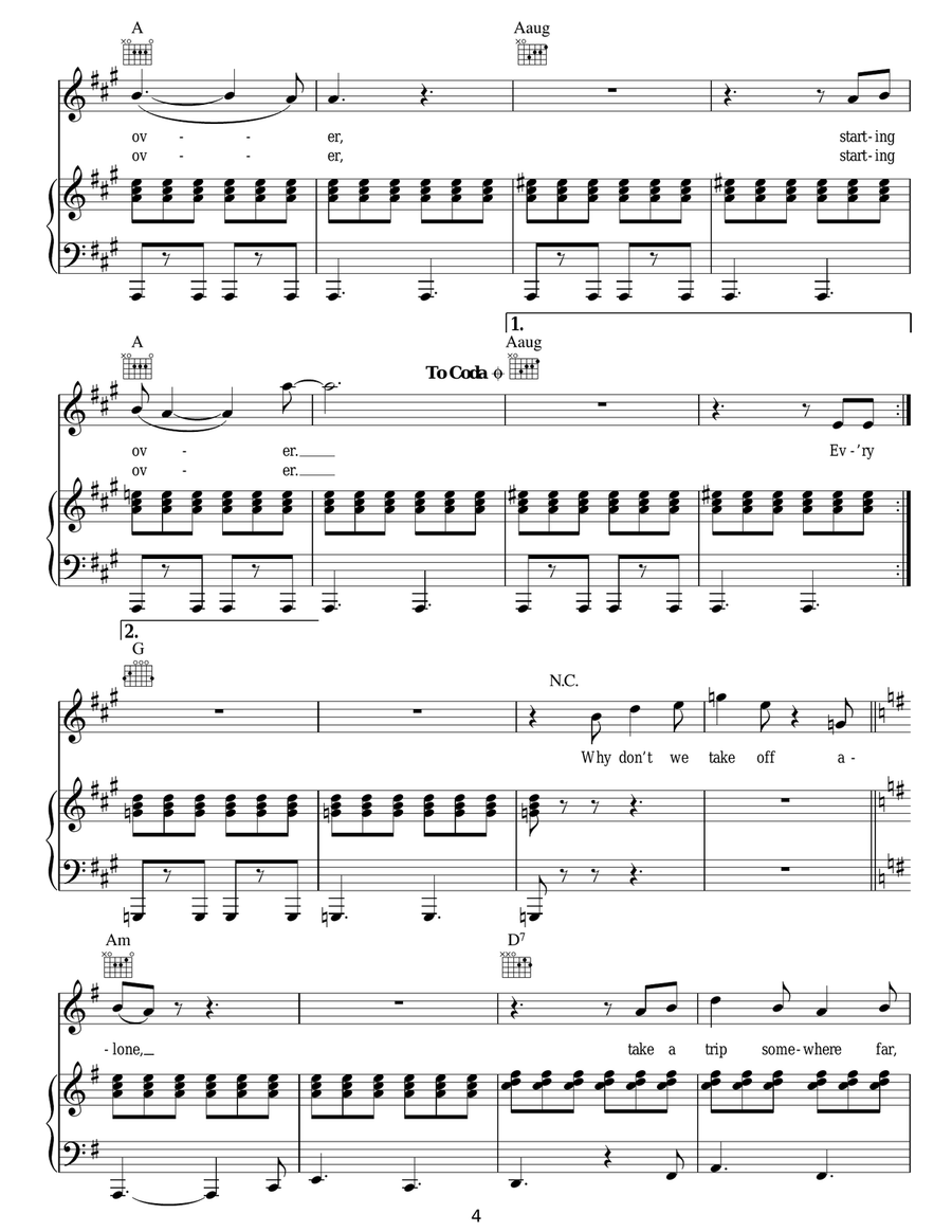 (Just Like) Starting Over Acoustic Guitar scores gallery preview page 4