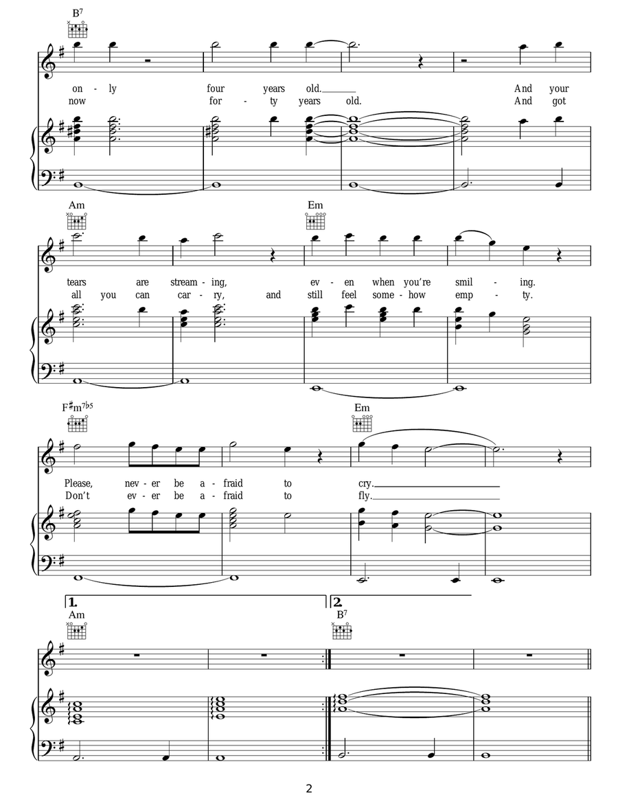 Beautiful Boys Beautiful Boys Acoustic Guitar scores gallery preview page 2