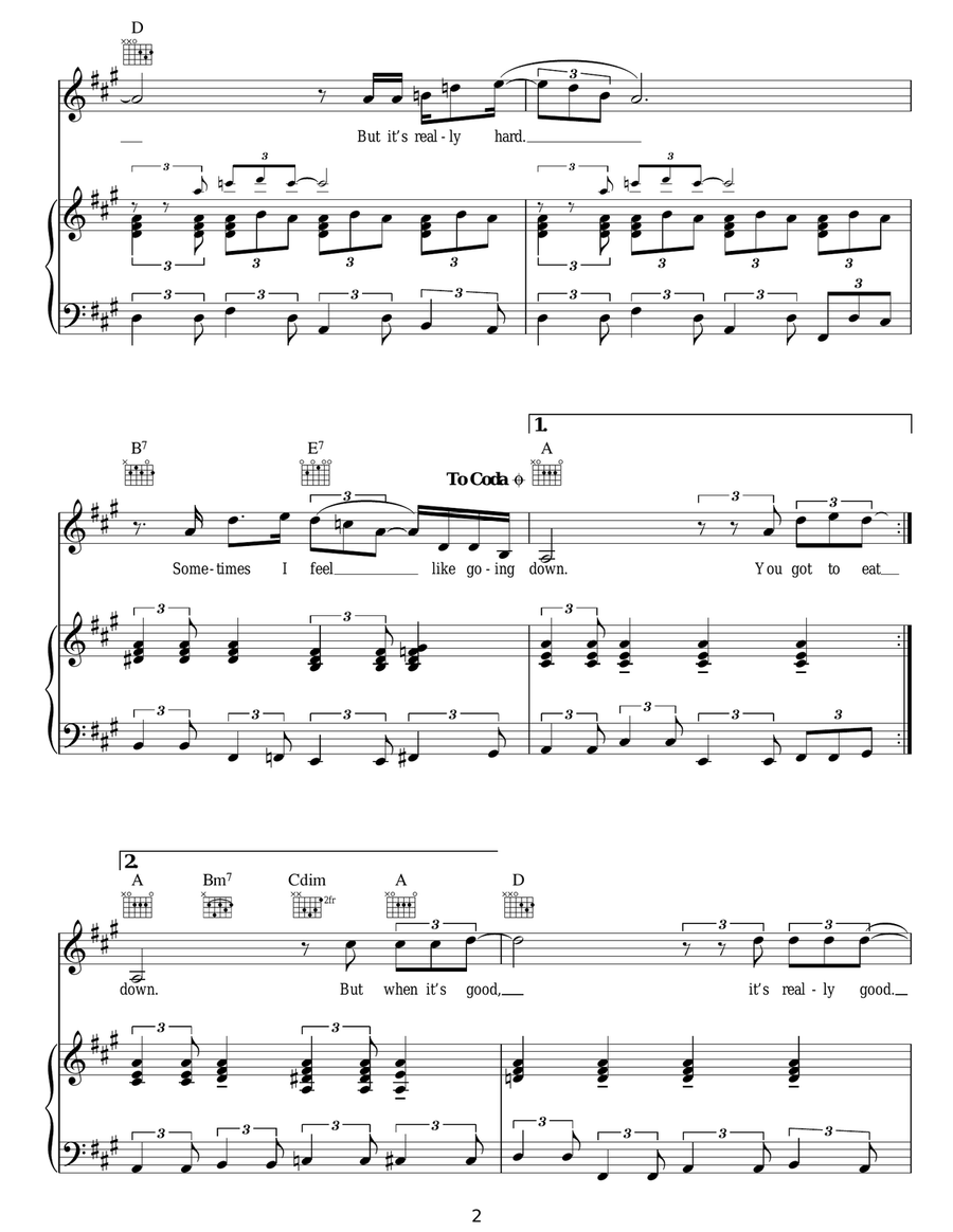 It's So Hard It's So Hard Acoustic Guitar scores gallery preview page 2