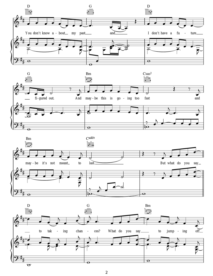 Taking Chances Taking Chances Acoustic Guitar scores gallery preview page 2