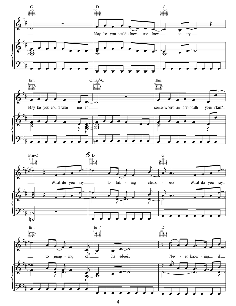 Taking Chances Taking Chances Acoustic Guitar scores gallery preview page 4