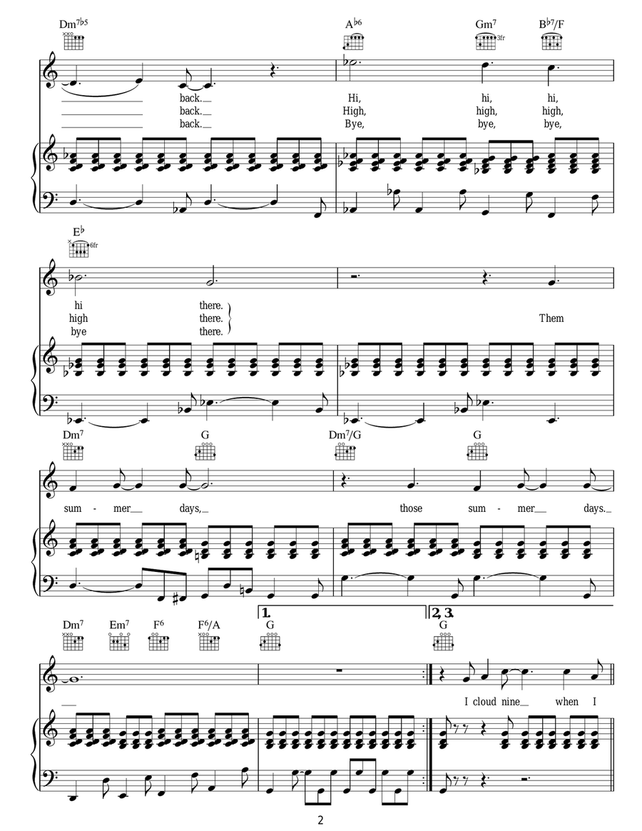 Hot Fun In The Summertime Acoustic Guitar scores gallery preview page 2