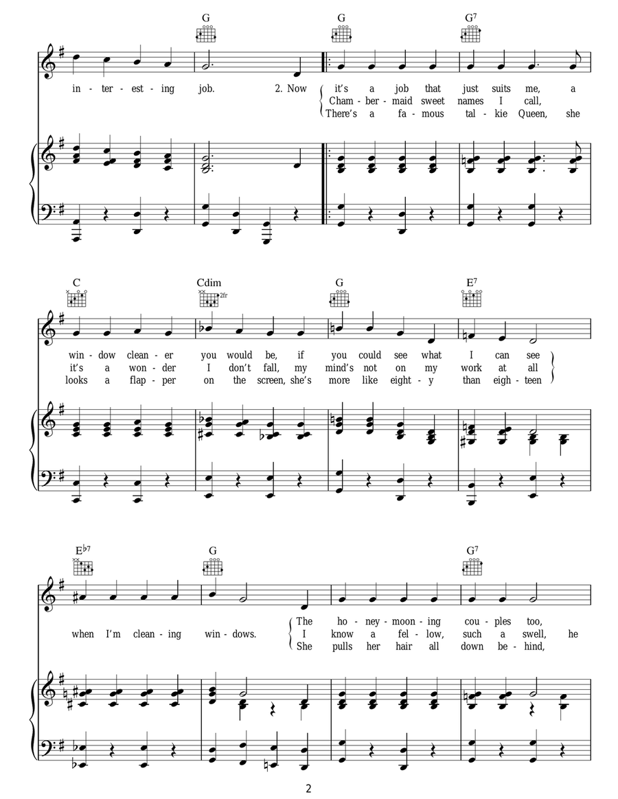 When I'm Cleaning Windows Guitar scores gallery preview page 2