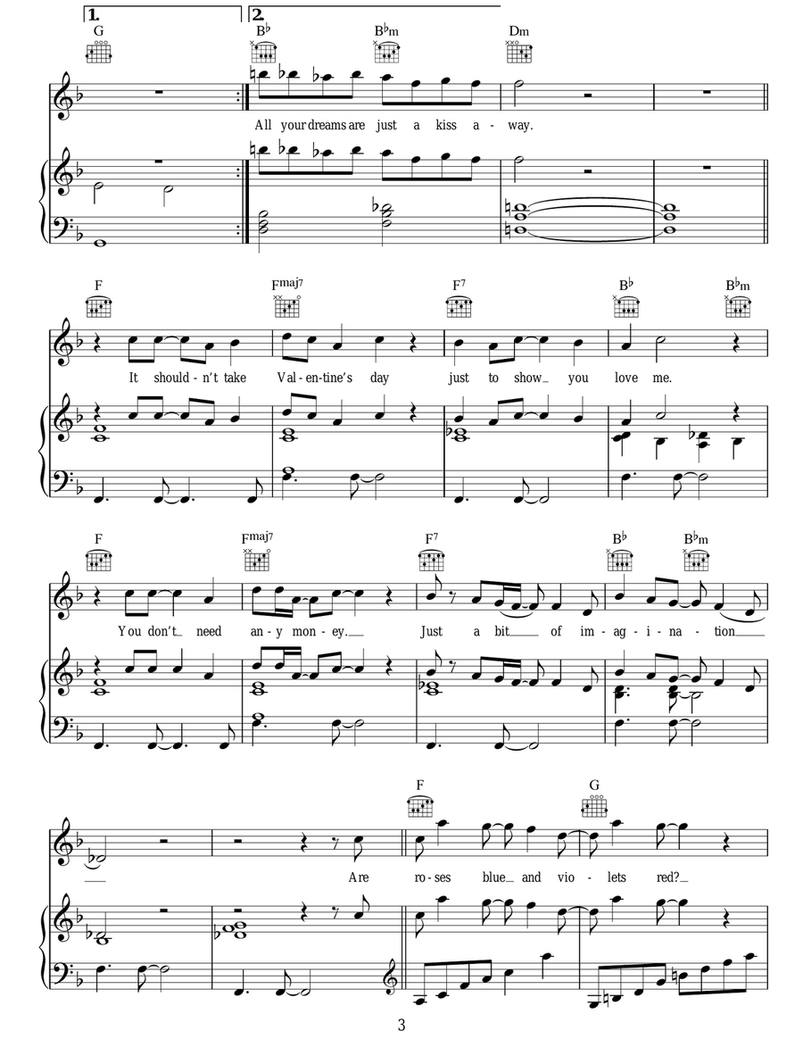 Romance Is Dead Romance Is Dead Piano, Vocal, Guitar scores gallery preview page 3