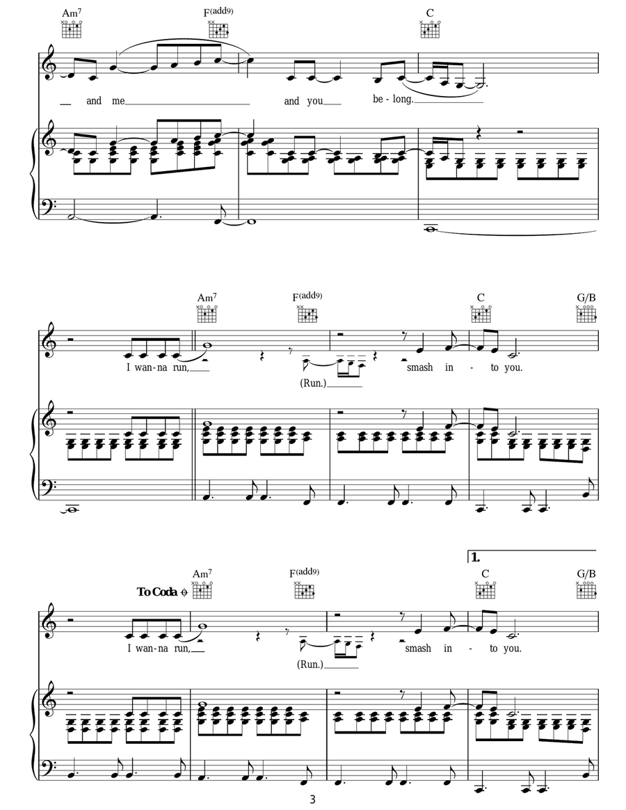 Smash Into You Smash Into You Acoustic Guitar scores gallery preview page 3
