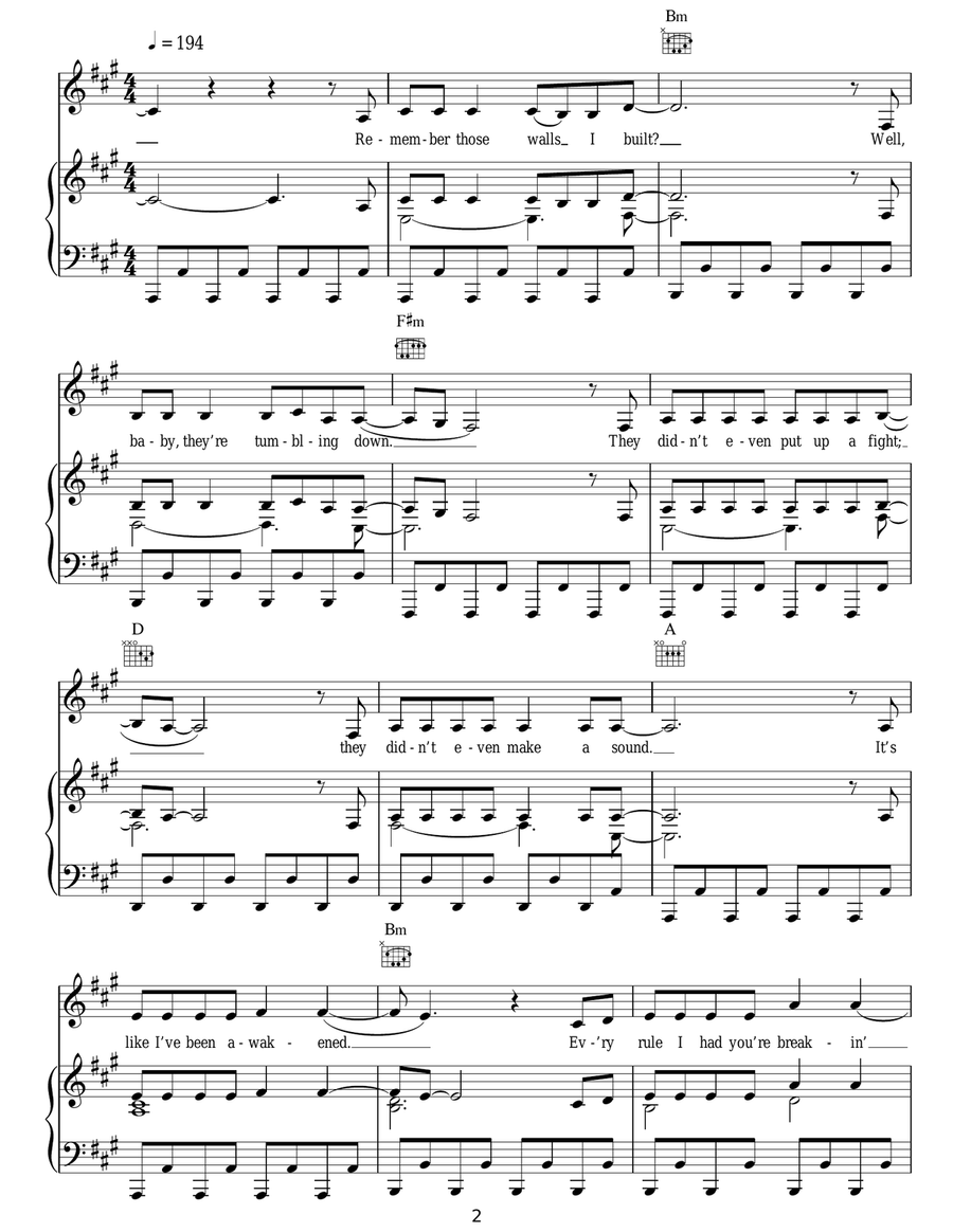 Halo / Walking On Sunshine Acoustic Guitar scores gallery preview page 2
