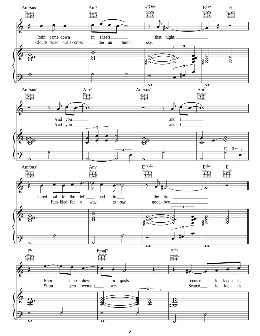 The Rain The Rain Guitar scores gallery preview page 2