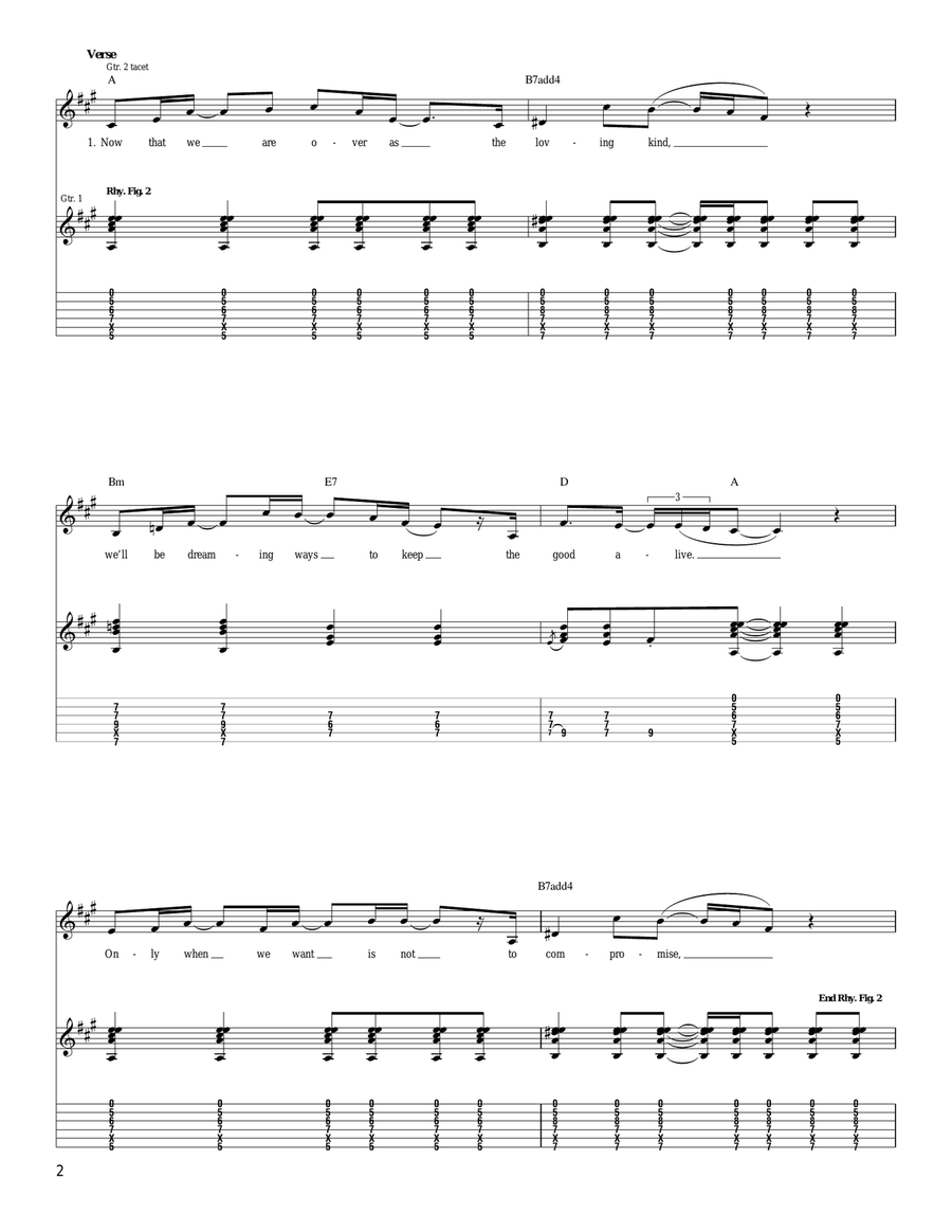 Friends, Lovers Or Nothing Acoustic Guitar scores gallery preview page 2