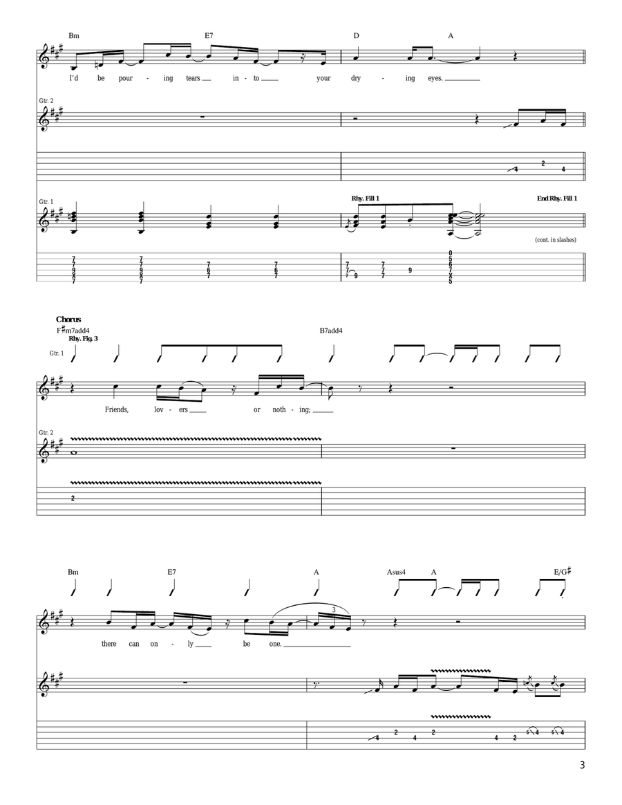 Friends, Lovers Or Nothing Acoustic Guitar scores gallery preview page 3