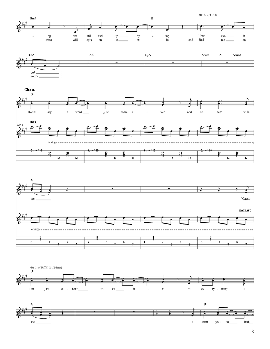 Edge Of Desire Edge Of Desire Acoustic Guitar scores gallery preview page 3