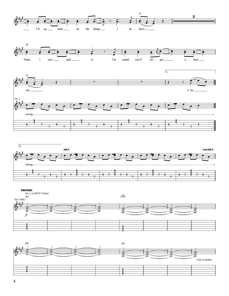 Edge Of Desire Edge Of Desire Acoustic Guitar scores gallery preview page 4