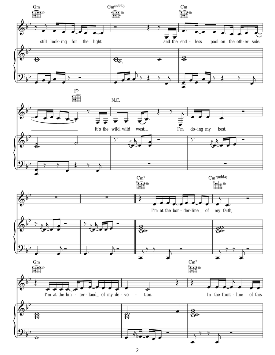 Soldier Of Love Soldier Of Love Piano, Vocal, Guitar scores gallery preview page 2