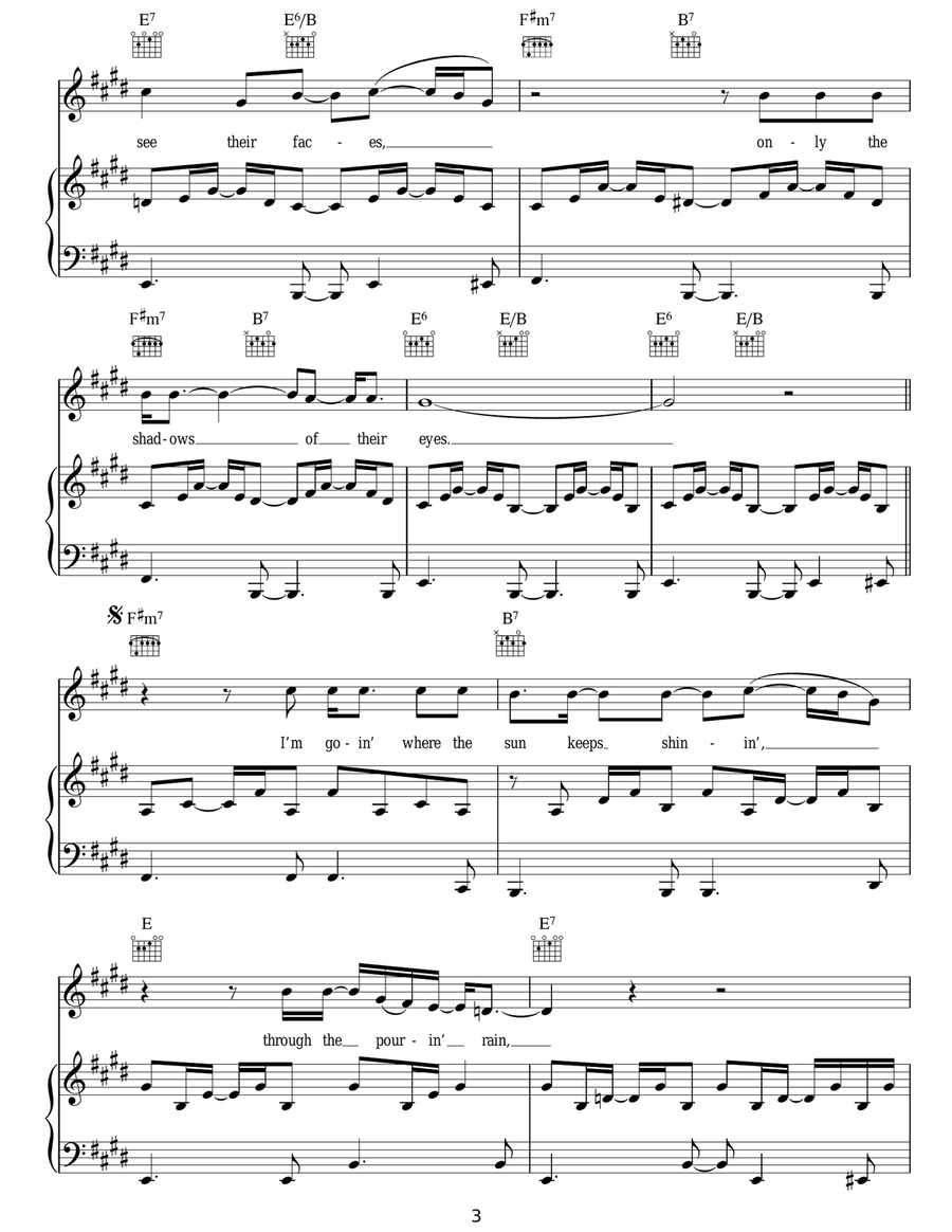 Everybody's Talkin' Everybody's Talkin' Acoustic Guitar scores gallery preview page 3