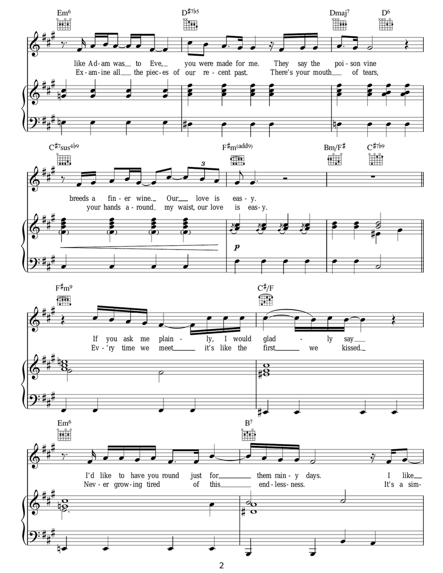 Our Love Is Easy Our Love Is Easy Acoustic Guitar scores gallery preview page 2
