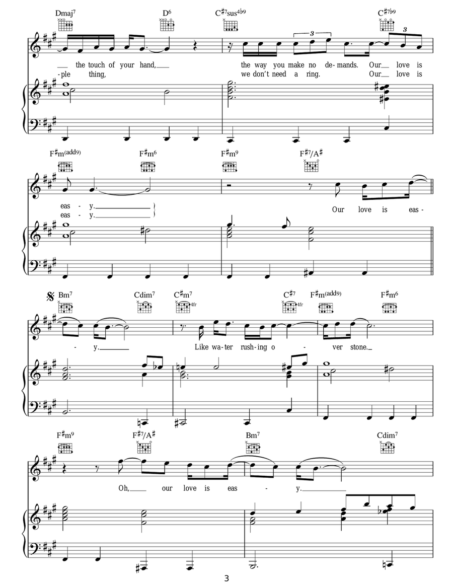 Our Love Is Easy Our Love Is Easy Acoustic Guitar scores gallery preview page 3