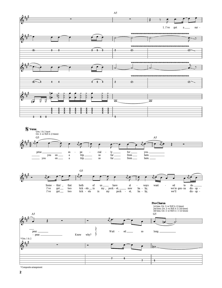 Two Tickets To Paradise Two Tickets To Paradise Acoustic Guitar scores gallery preview page 2