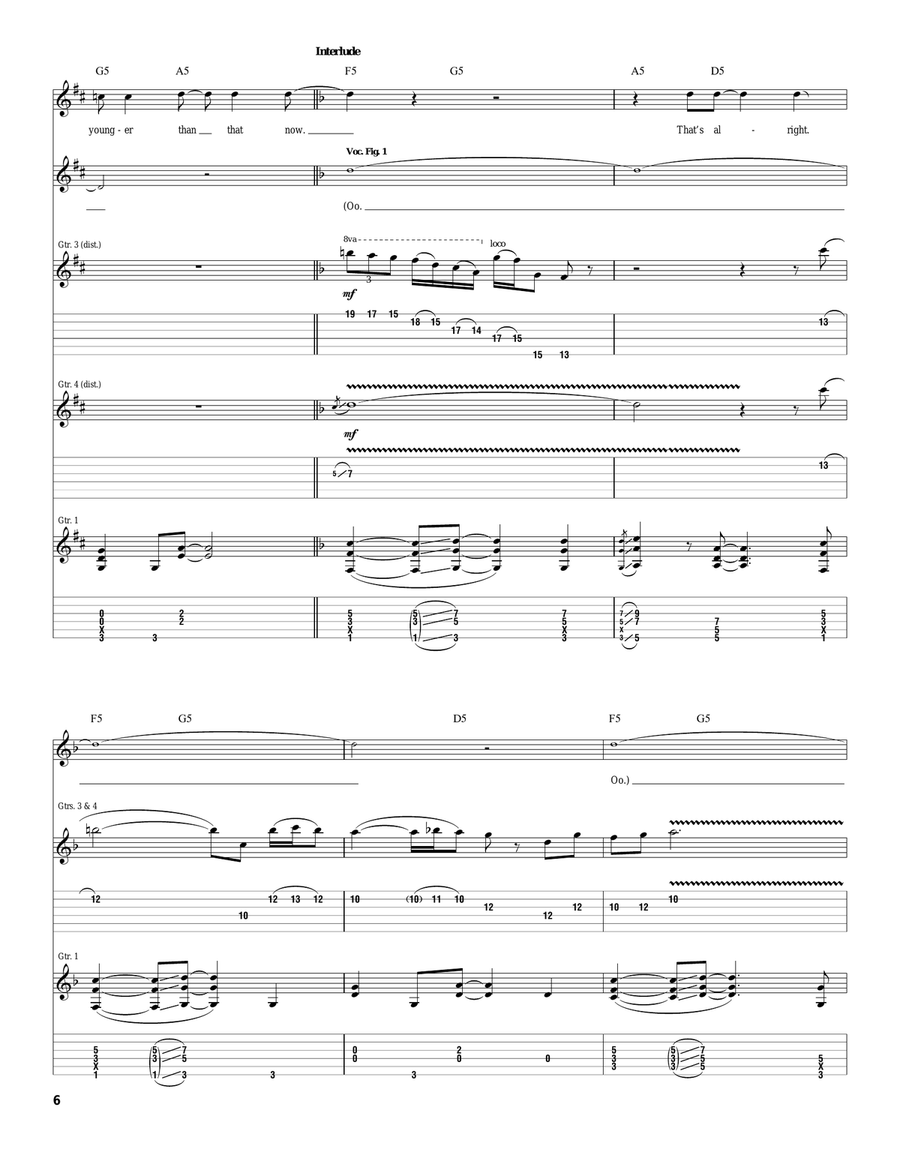My Back Pages My Back Pages Acoustic Guitar scores gallery preview page 6