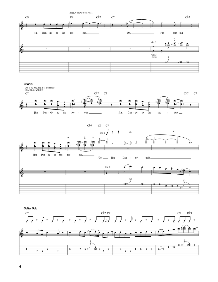 Jim Dandy Jim Dandy Acoustic Guitar scores gallery preview page 4