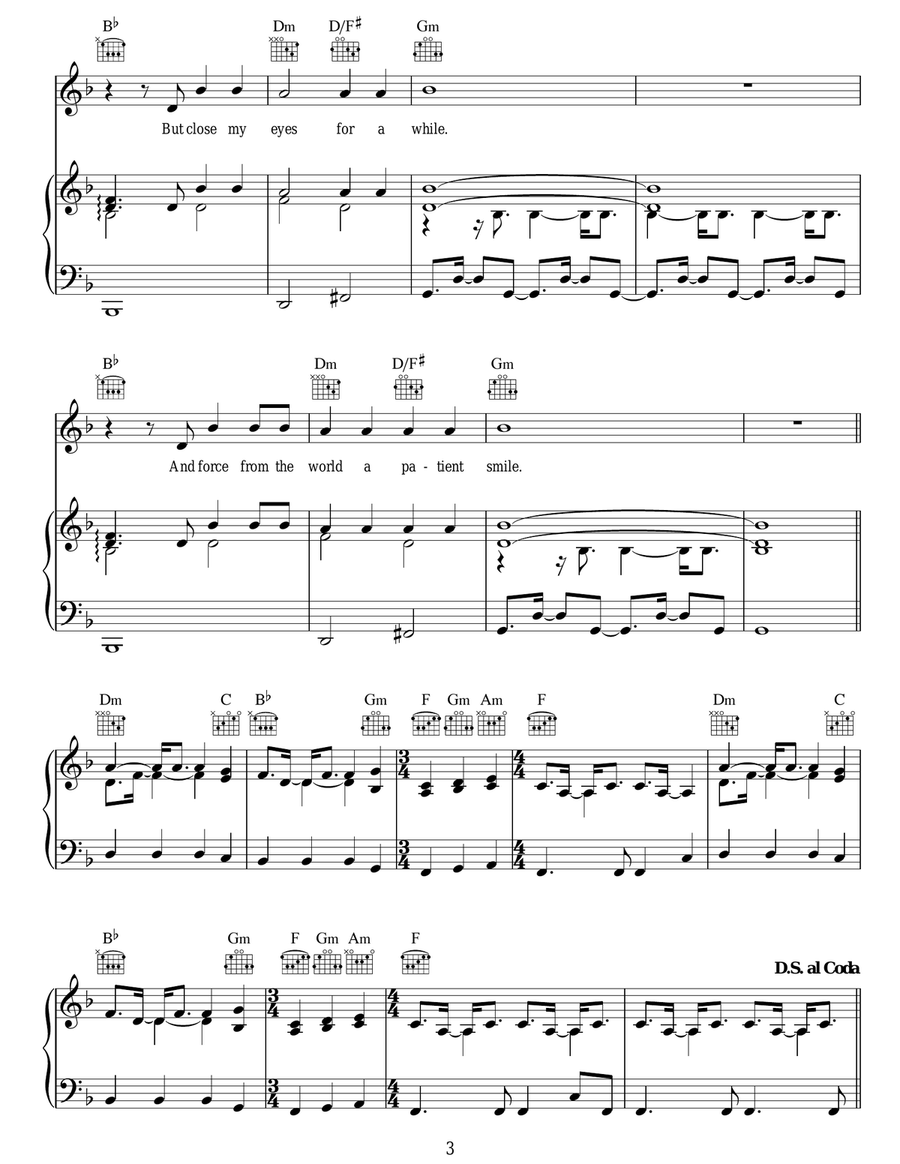 I Gave You All I Gave You All Piano, Vocal, Guitar scores gallery preview page 3