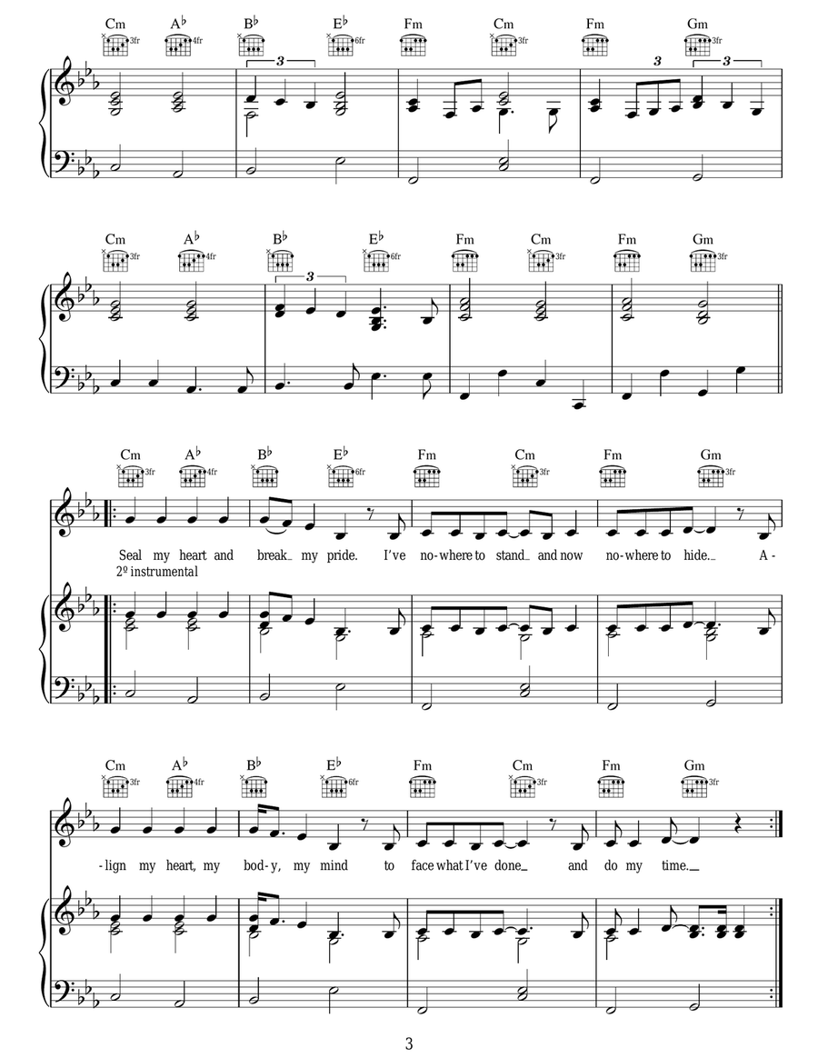Dust Bowl Dance Dust Bowl Dance Piano, Vocal, Guitar scores gallery preview page 3