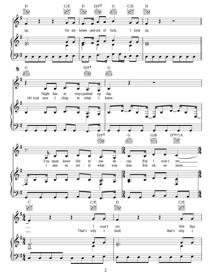After The Storm After The Storm Piano, Vocal, Guitar scores gallery preview page 2